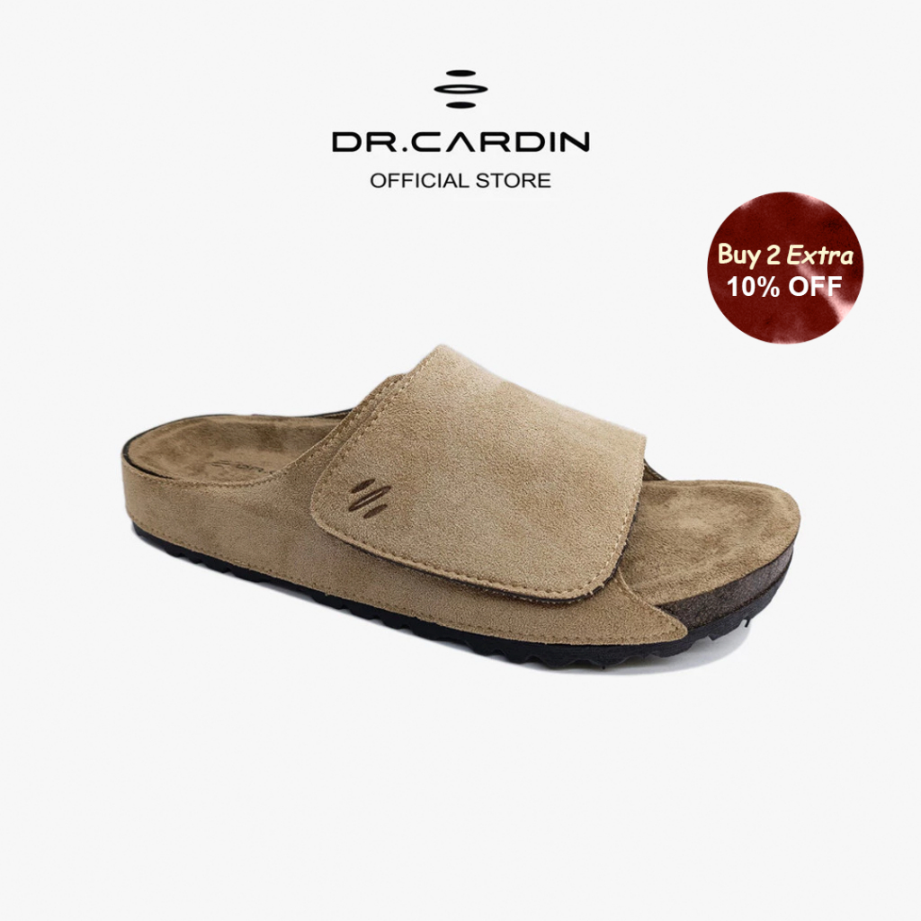 [BUY 2 10% OFF] Dr. Cardin Men Cove Core Suede Comfort Sandals with Adjustable Strap D-SLB-8212