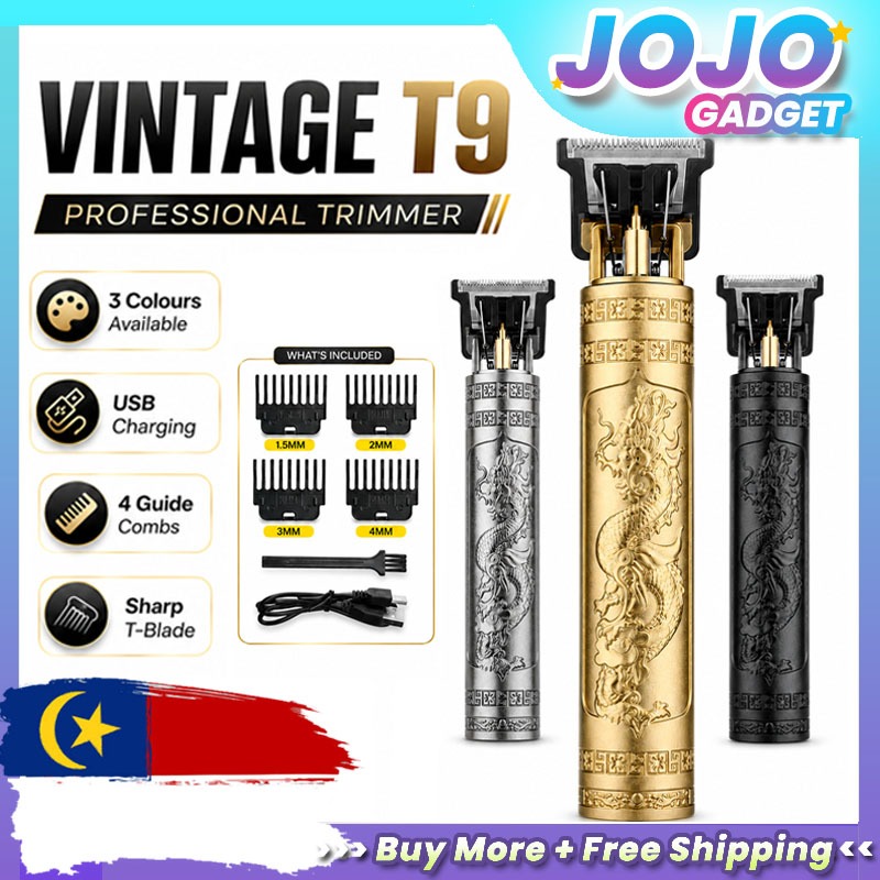Hair Clipper Hair Trimmer Man Shaver Machine Razor Pisau Cukur Rambut Rechargeable Shaver Man Mesin Gunting Rambut T9剃胡刀