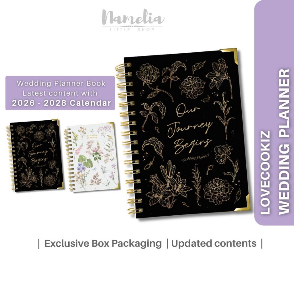 KIZ Wedding Planner Book Pengantin Baru Perancangan Kahwin Buku Hardcover A5 130 Pages 148 x 209mm