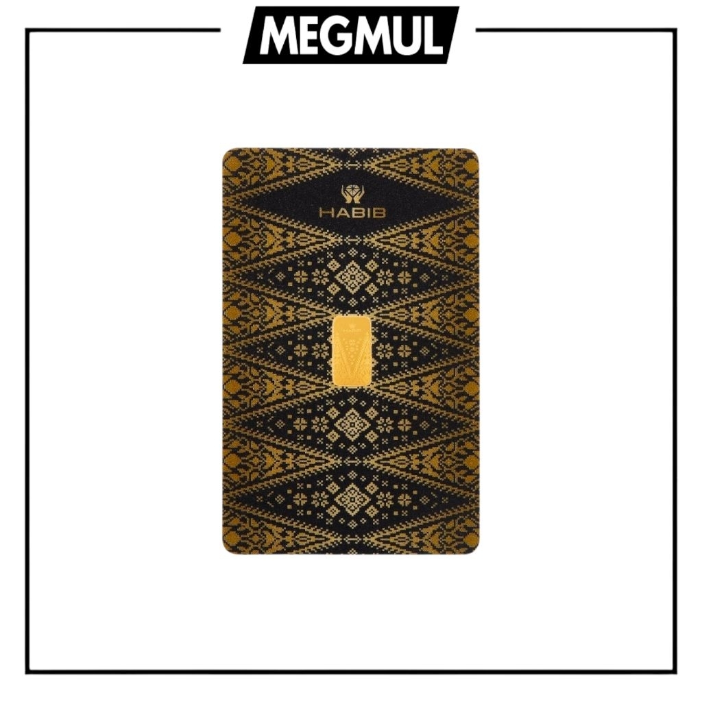 HABIB 1g 999.9 Gold Bar (Songket) Habib Gold Bar Songket Collection