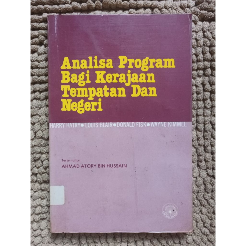 Preloved ANALISA PROGRAM BAGI KERAJAAN TEMPATAN DAN NEGERI ahmad atory