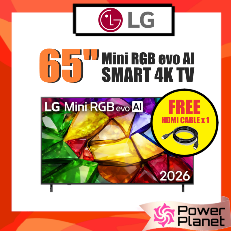 [FREE HDMI CABLE] LG 55'' 55MRGB86BSA / 65'' 65MRGB86BSA Mini RGB evo AI MRGB86 4K Smart TV (2026)