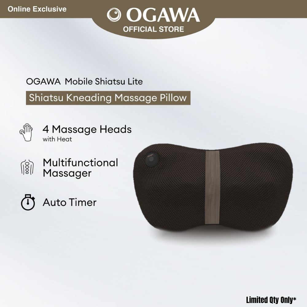 OGAWA Mobile Shiatsu Lite Shiatsu Kneading Massage Pillow