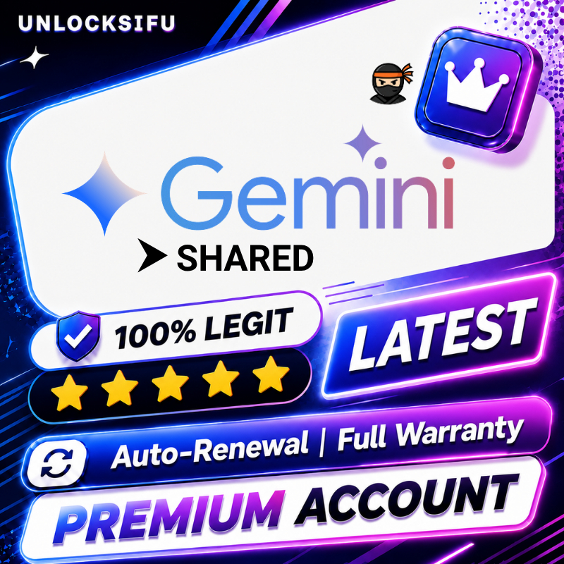 Gemini Pro AI Premium Account | Google AI Access | Instant Delivery | Full Warranty |