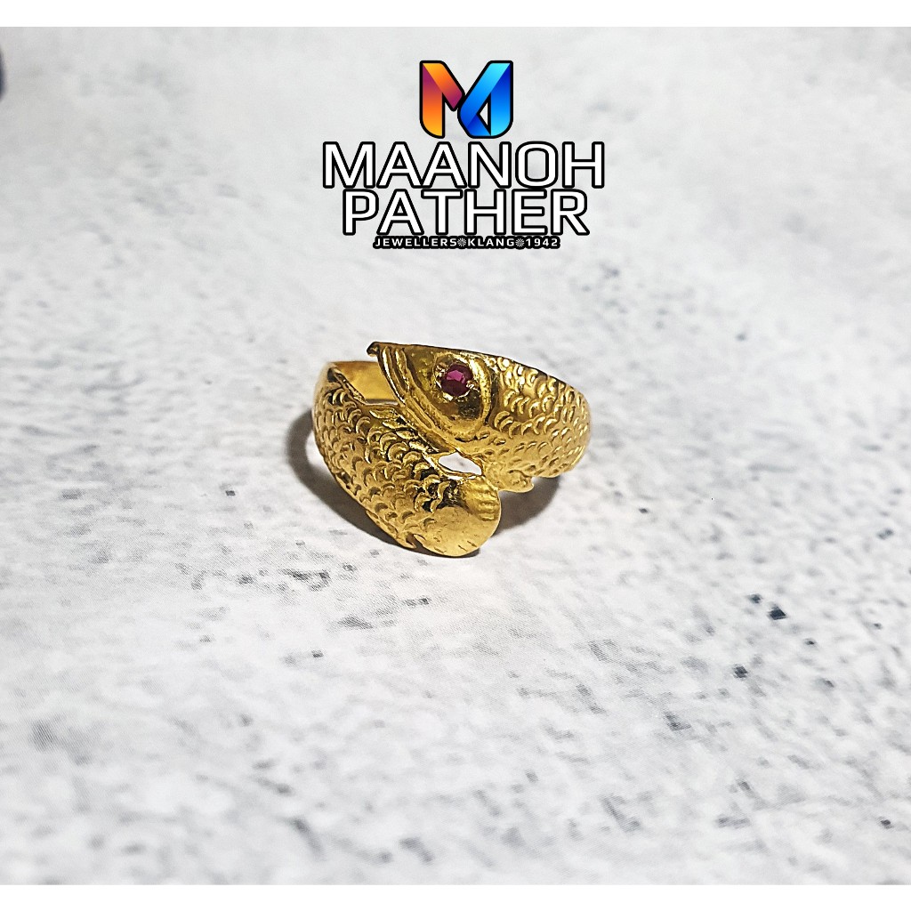 6.41GM-916 FANCY FISH LADIES RING-916 CIN CIN-916 FANCY FISH RING-916 RING-916 INDIAN FISH RING-916 RING-916 CIN CIN EMA