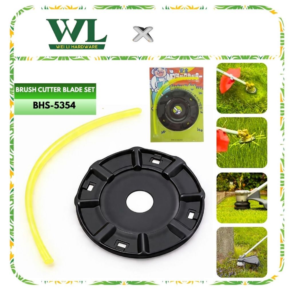 Brush Cutter Blade Set Replacement Spool for Grass Trimmer Grass Cutter Spare Blade Head Nylon Spool Mesin Potong Rumput