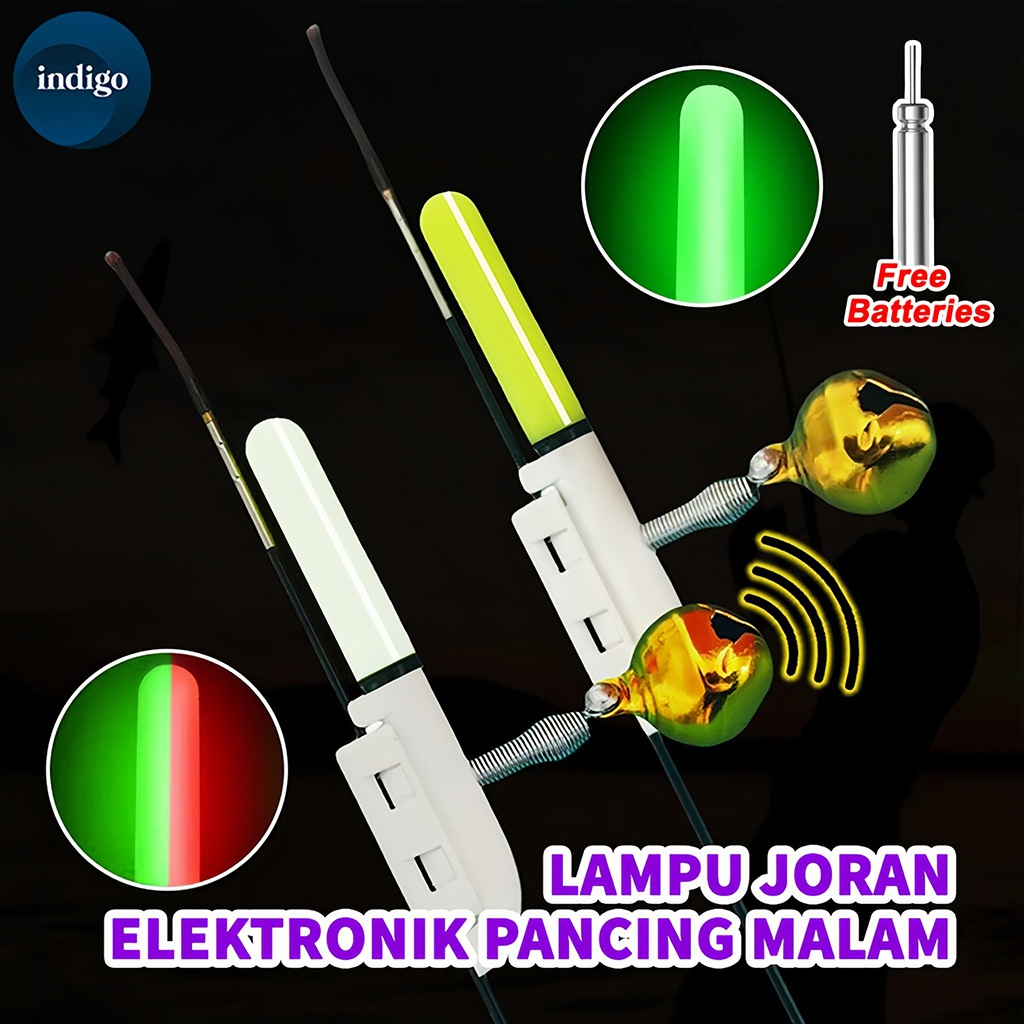 Free Battery Lampu Joran Loceng Night Fishing Rod Light Stick Luminous Ocean Sun Fishing Gear 夜钓鱼竿灯