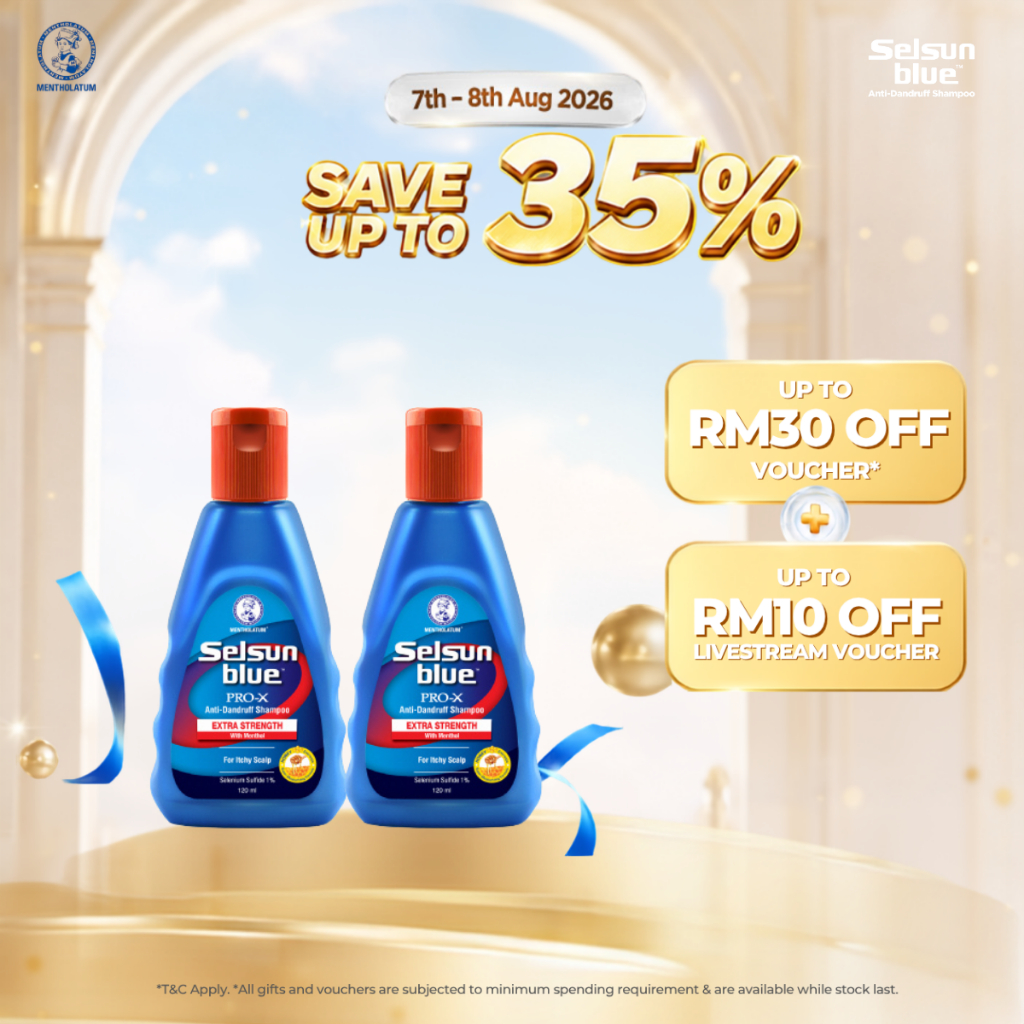 [Bundle of 2] Selsun Blue Pro Extra Strength Anti-Dandruff Shampoo 120ml [Soothe Itchy Scalp, For Dry Hair, Dandruff]