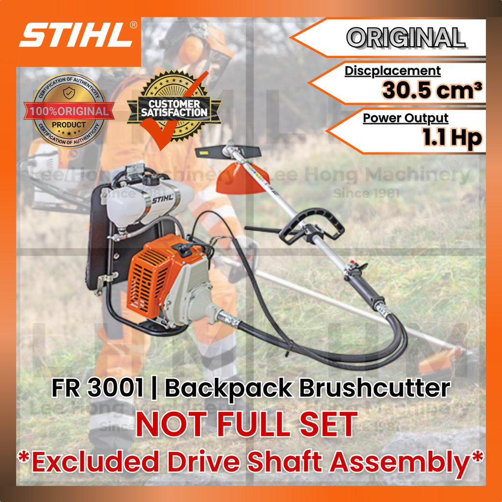 [ORIGINAL GERMANY STIHL FR3001] 2-Stroke Engine 1.1HP Backpack Brushcutter | Mesin Potong Rumput