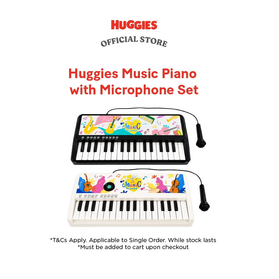[Not For Sale] Huggies Music Piano with Microphone Set - Gimmick