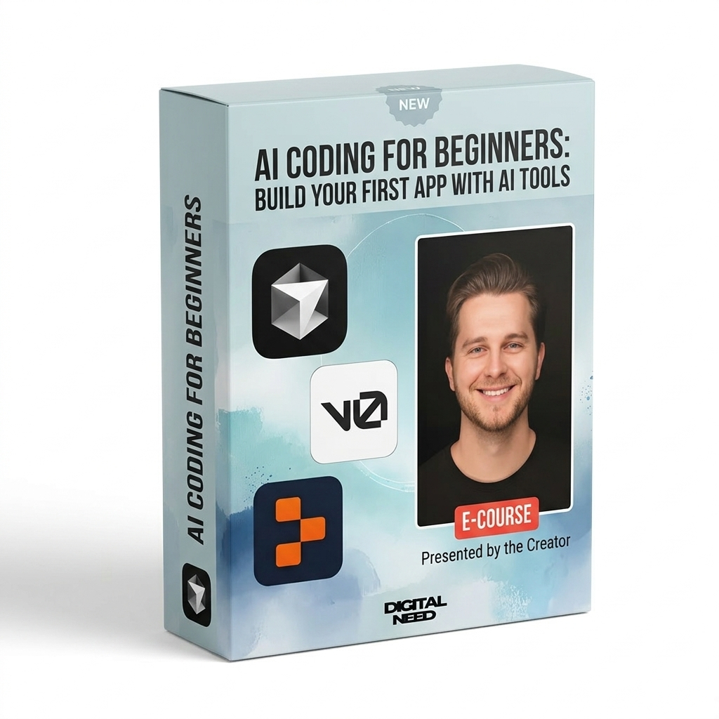 AI Coding for Beginners Course Build Your First App with AI Tools - Complete Guide to Cursor v0 and Claude AI