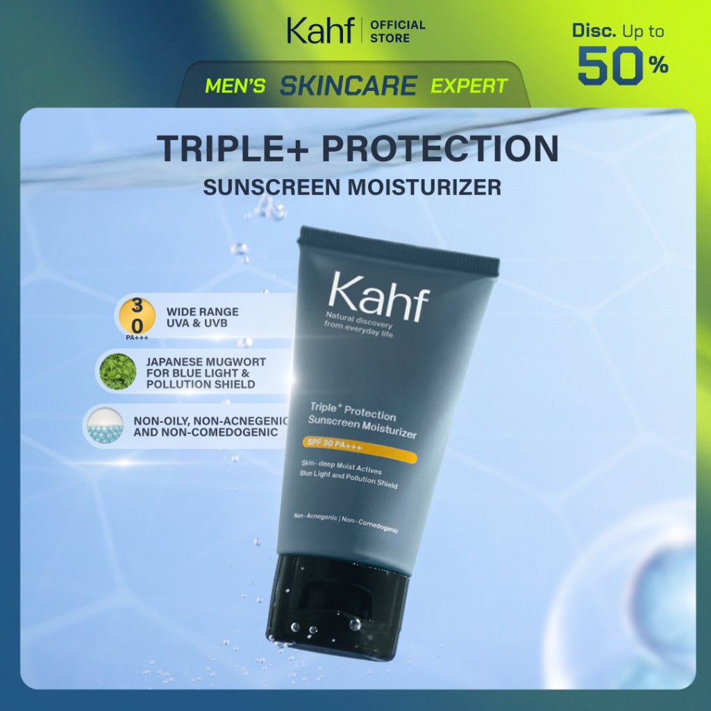 Kahf Sunscreen Moisturizer Triple Plus Protection (30ml) SPF 30 PA++++