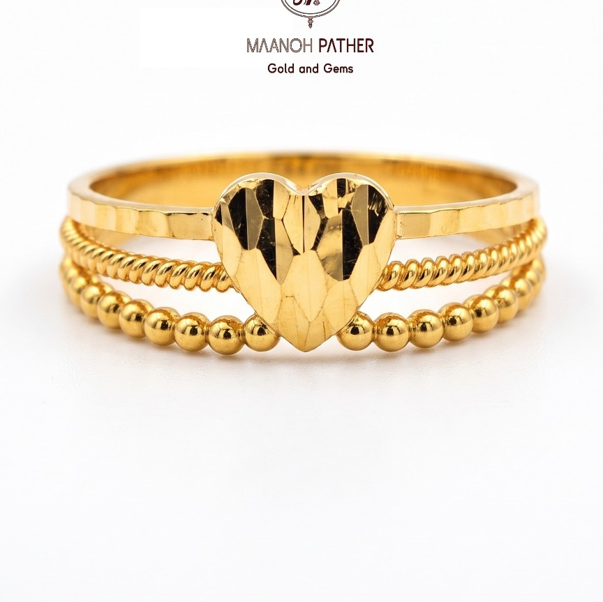 1.54GM-916 HEART LADIES RING-916 CIN CIN-916 FANCY HEART RING-RING-916 INDIAN RING-916 RING-916 CIN CIN-MAANOH PATHER
