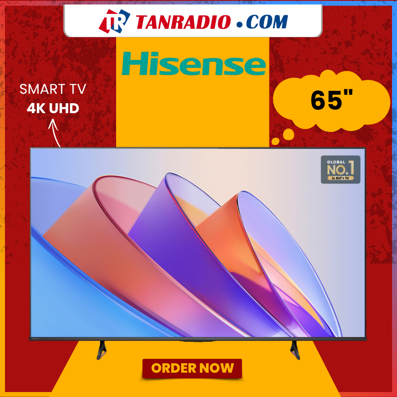 [FREE SHIPPING] Hisense QLED TV 65" 4K Smart UHD Vidaa Youtube Netflix Built In Television 电视机 Televisyen