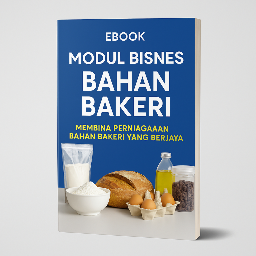 EBOOK MODUL BISNES BAHAN BAKERI | Panduan Lengkap Mulakan Kedai Bahan Bakeri, Dari Rumah ke Kedai Sendiri