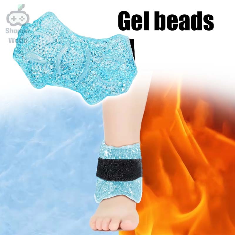 Ankle Ice Pack Hot Cold Compress Gel Beads Reusable