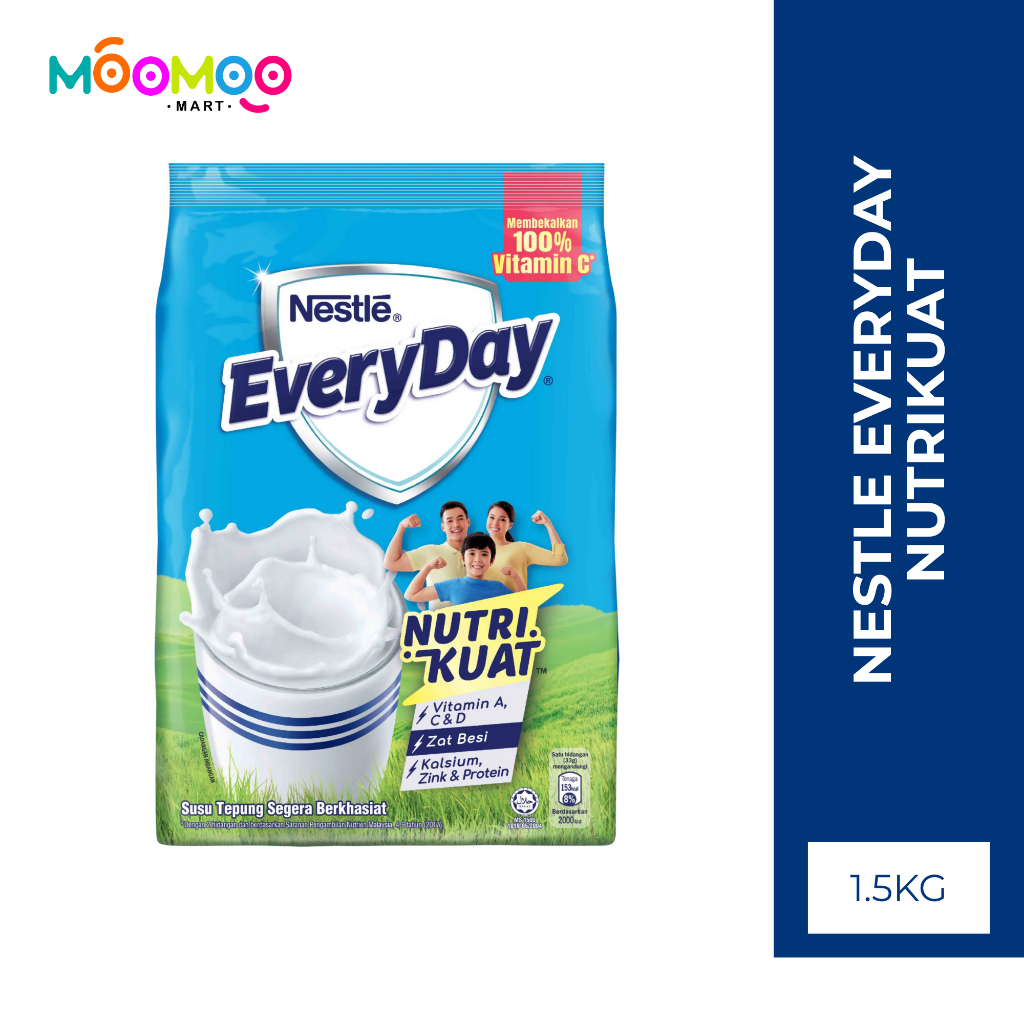 NESTLE EVERYDAY Nutri Kuat / Susu Tepung Segera Berkhasiat / Asli / 1.5KG / Exp: 31/10/2026