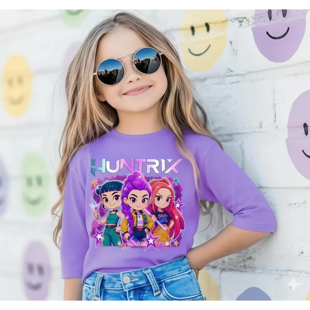 ? Kpop Huntrix Demon Hunters Anime Korea – Baju Unisex 3suku Streetwear Trendy ?