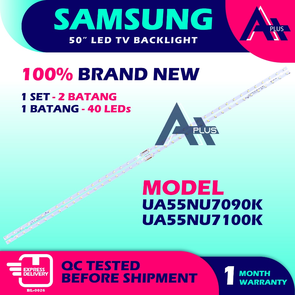 UA55NU7090K / UA55NU7100K SAMSUNG 55" LED TV Backlight 55 INCH Lampu TV samsung UA55NU7090KXXM UA55NU7100KXXM