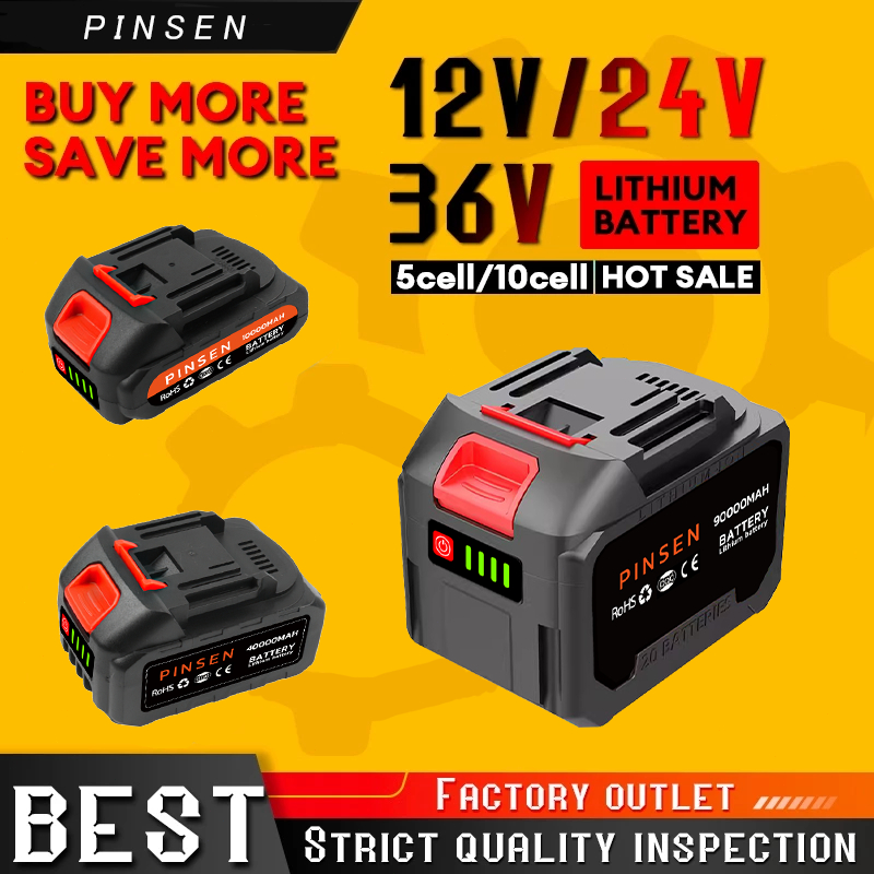 PINSEN Bateri Litium12V/24V/36V untuk Mesin Potong Rumput Makita12V5cell/10cell Hot Sale Beli Lebih Hemat Lebih-Hardware