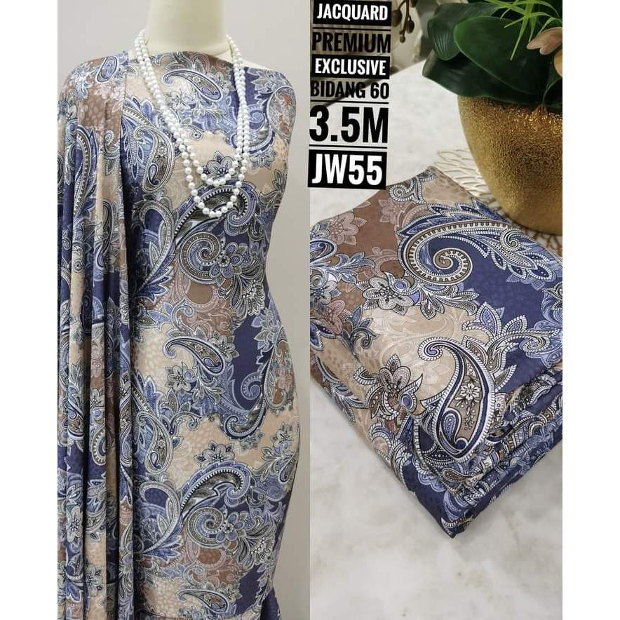 KAIN PASANG JACQUARD RANTING SUTERA NEW PRODUCT SILK 3.5 METER BIDANG 60 SILK