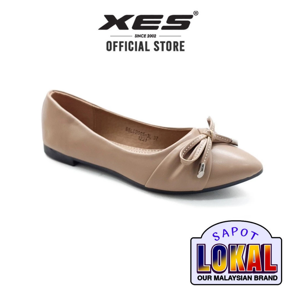 XES Ladies BSLC2005-3L Ribbon Flats ( Pink / Khaki )