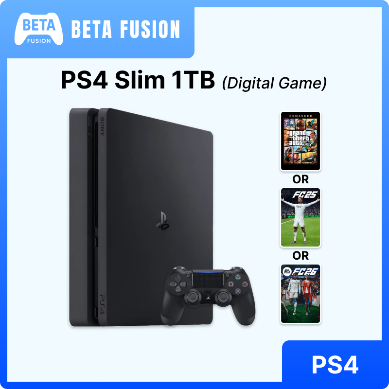 Sony PS4 Fat/Slim/Pro + Digital Game FC25/FC26/GTA5