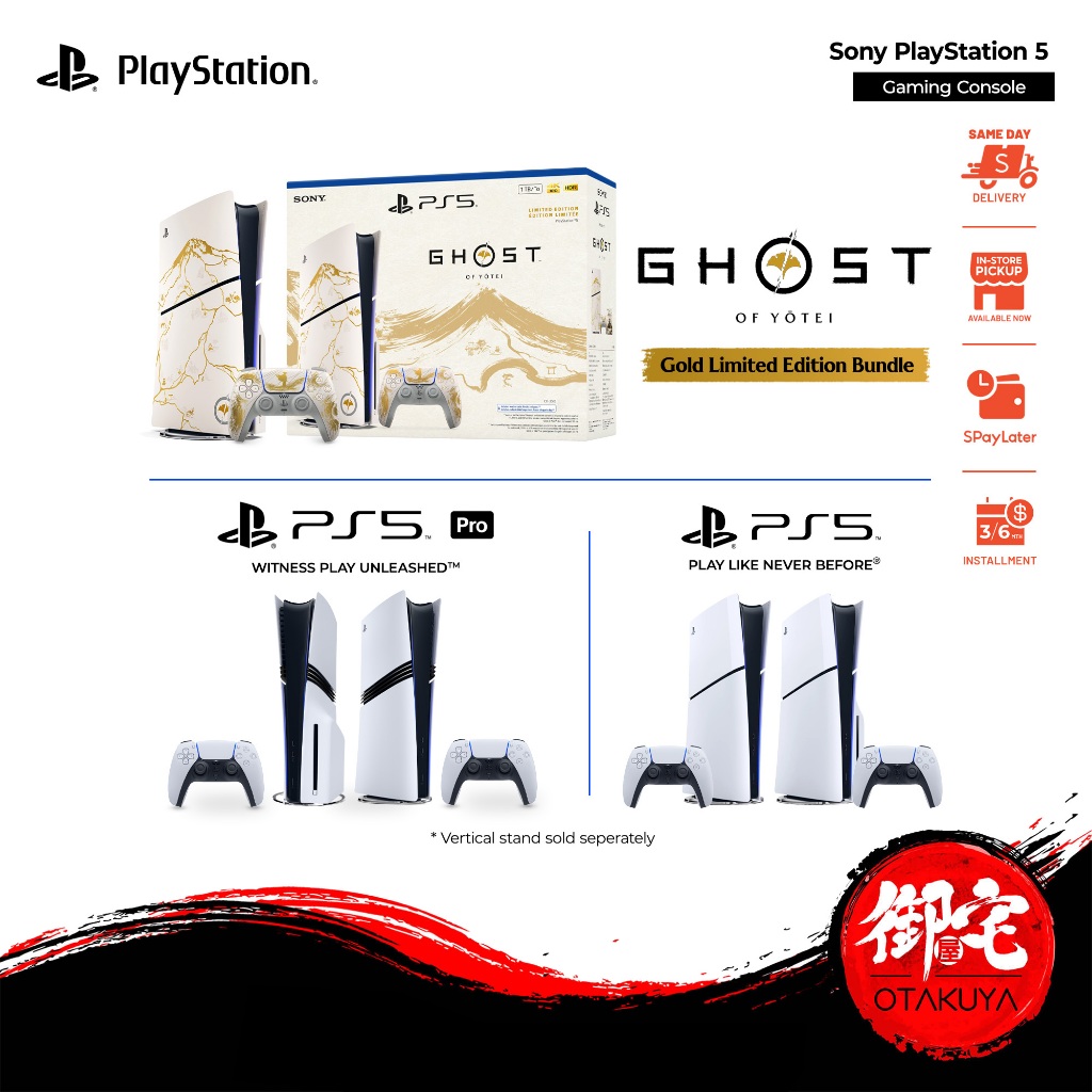 【11.25 SALE】PS5 Playstation 5 PS5 PRO 2TB / PS5 Slim 1TB Disc / Digital Version (1 Year Warranty)