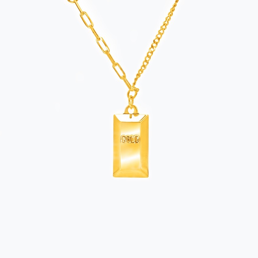 Michael Trio 7g 暴富 Great Fortune Gold Bar in 999 Gold Necklace