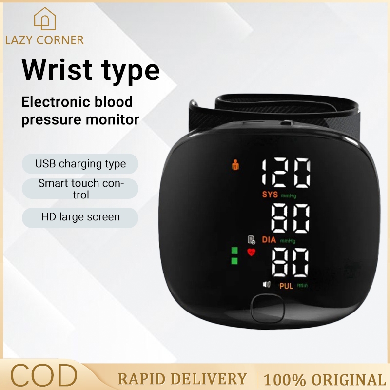 Rechargeable Wrist Blood Pressure Monitor BP Blood Pressure Machine mesin tekanan darah tinggi 血壓測量器