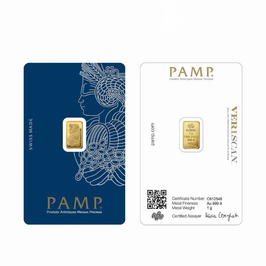 Promo PAMP Suisse Gold Bar 1G - Lady Fortuna (999.9)