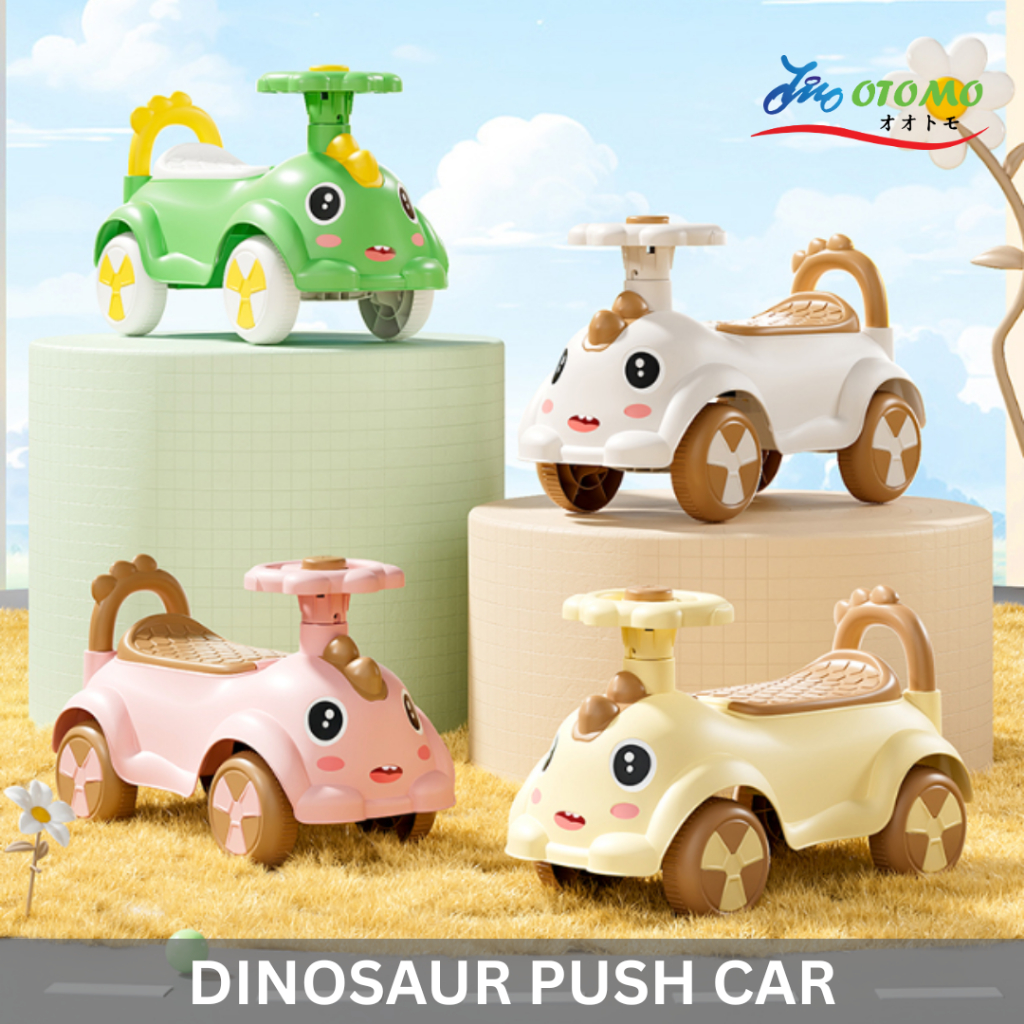 Otomo 4 Wheel with Horn Music Kereta Budak Kids Large Push Car Kid Ride On Toy for Ages 1-3 Years