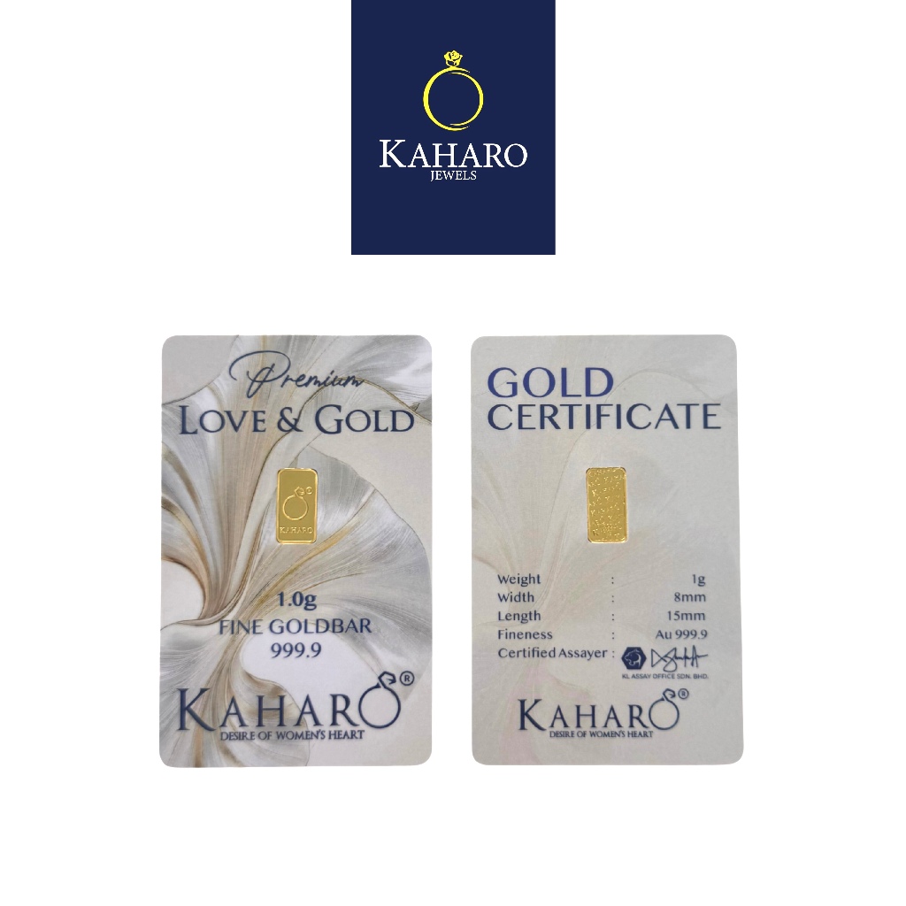 KAHARO GOLD BAR  1 GRAM AU 999.9