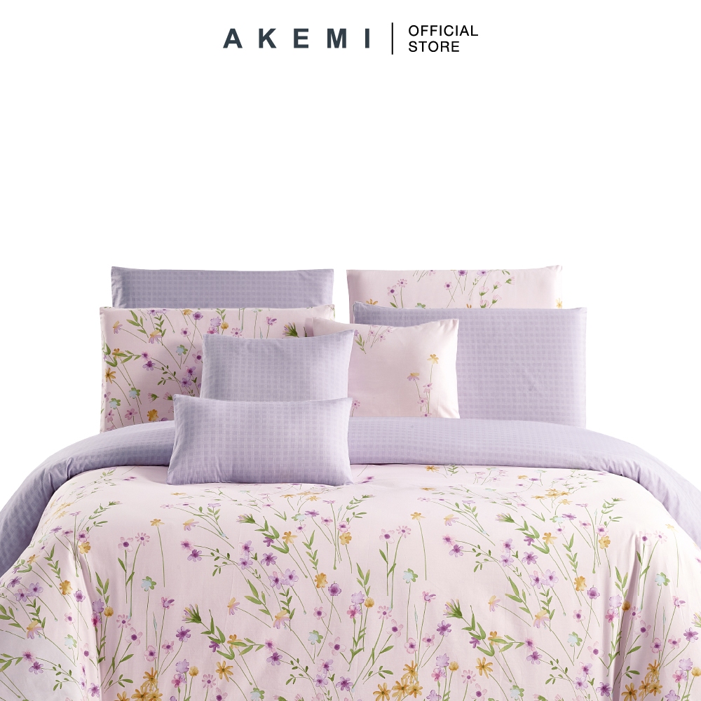 AKEMI Cotton Twill Adore Quilt Cover Set | 100% Cotton 850TC (Super Single/Queen/King)