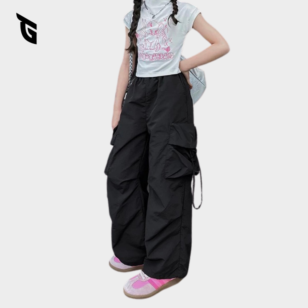 GEWORTH Kids Cargo Pants Unisex Kids Stylish Cargo Pant Seluar Cargo Budak Lelaki D03 Perempuan Kid Pant Seluar Panjang