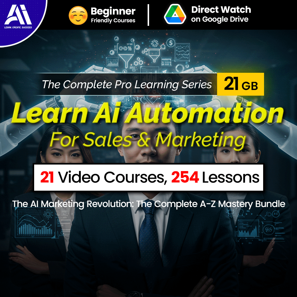 254 Video Course Bundle - 12 Series Ai Automation & Sales Focus Bundle | Ai Sales | Ai Automation