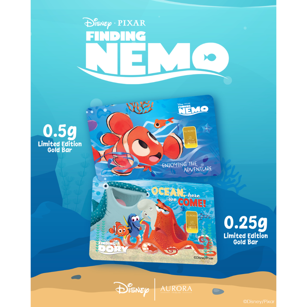 [NEW LAUNCH] DISNEY x AURORA ITALIA 999.9 (0.25g) Finding Dory & (0.5g)&hellip;
