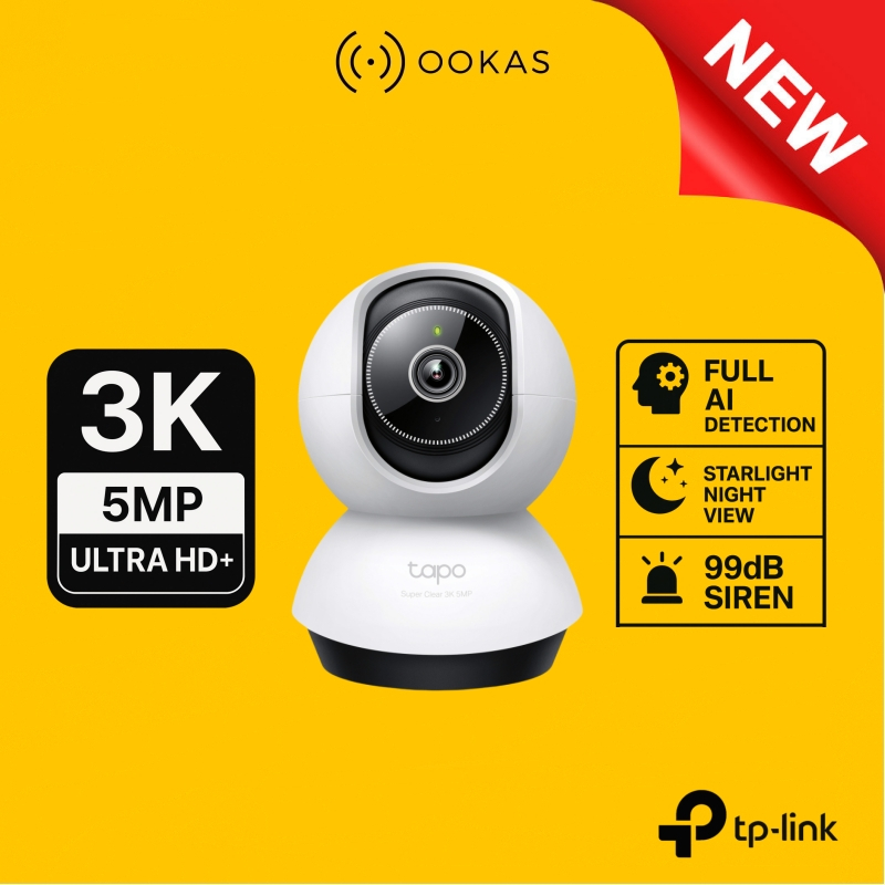 TP-Link Tapo TC70 TC71 TC72 TC74 AI Smart Wireless Camera 360° | 1080P-3K HD | Ai Detection | 512GB | Cloud | WiFi CCTV