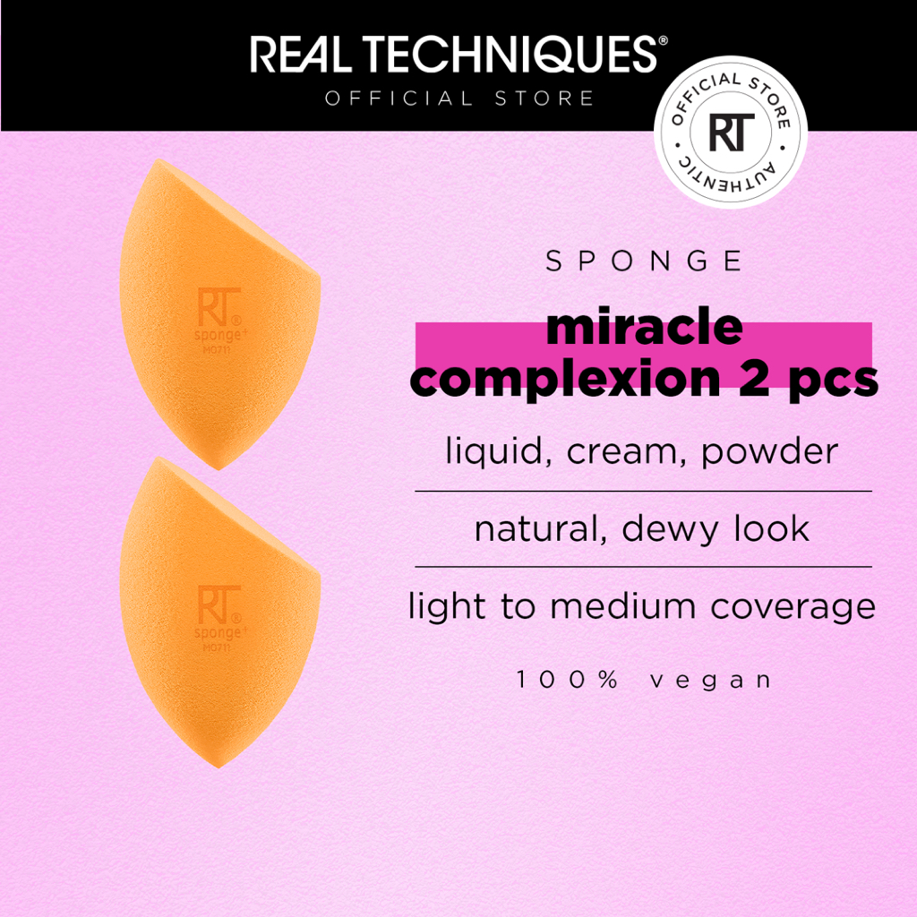 Real Techniques 2 Pack Miracle Complexion Makeup Sponges