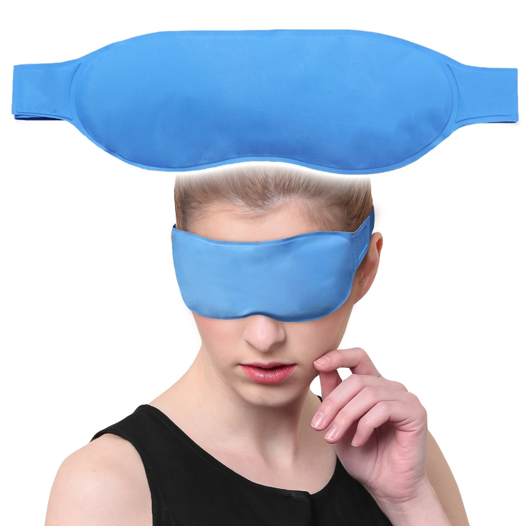 Gel Eye Mask Reusable Ice Pack, Cooling Eye Mask Hot Cold Compress for Puffy Dry Eyes, Dark Circles