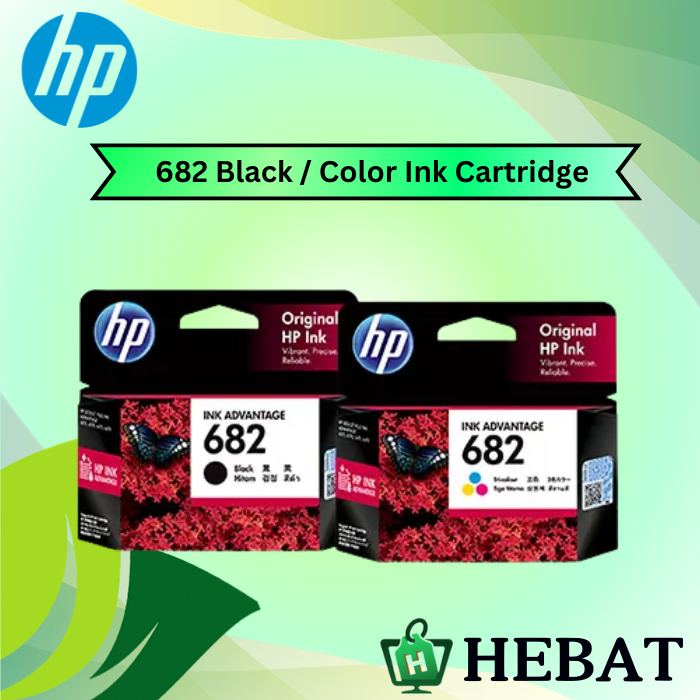 HP 682 Black / Color Original Ink Cartridge HP Deskjet Printer 2336/2777/2776/2779/4100/4177