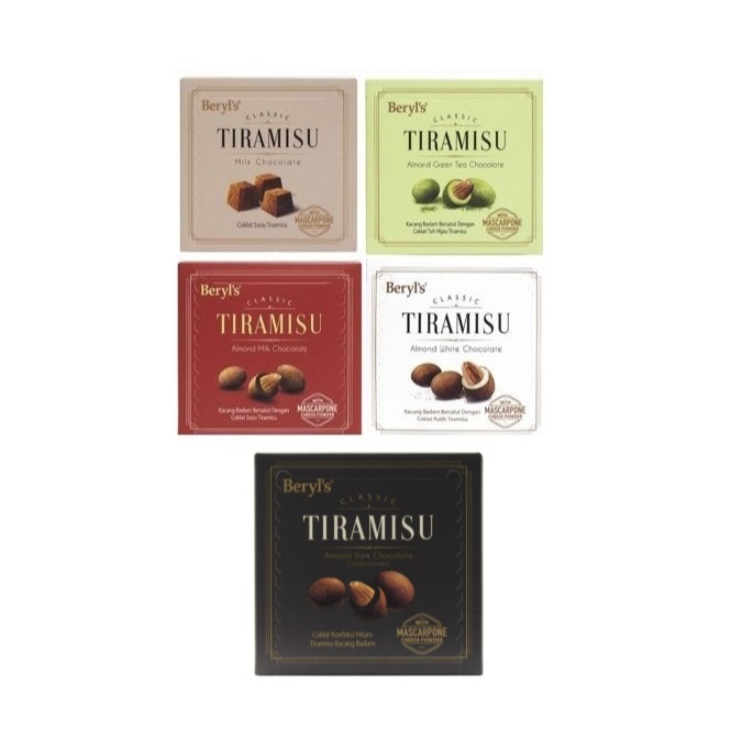 BERYL'S TIRAMISU CLASSIC ALMOND MILK/ALMOND WHITE/MILK 65G