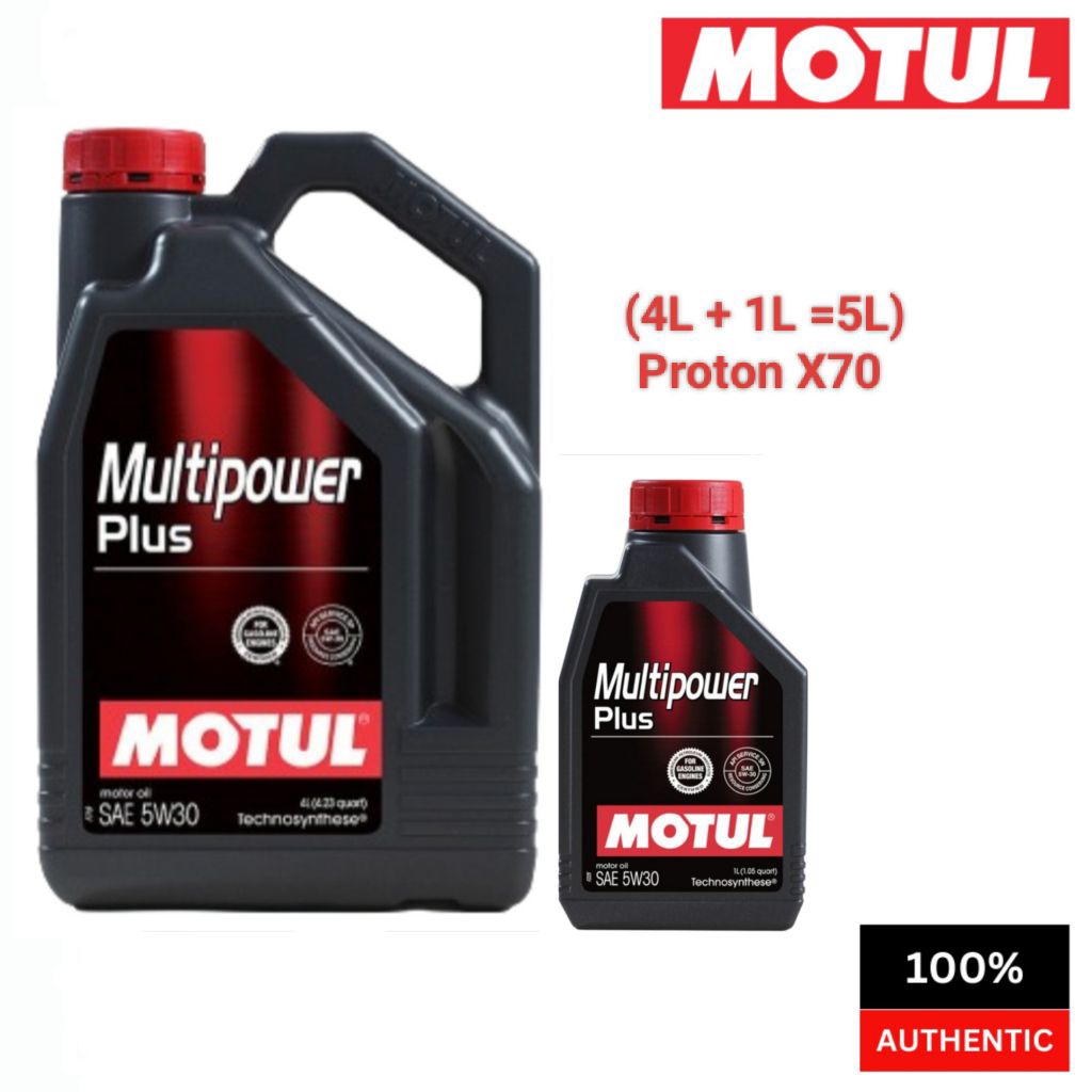 PROTON X70 1.8 CBU CKD (4L+1L) MOTUL Multipower Plus 5W30 *(4L XWC00065 +1L XWC00049)* Technosynthese SP Engine Oil