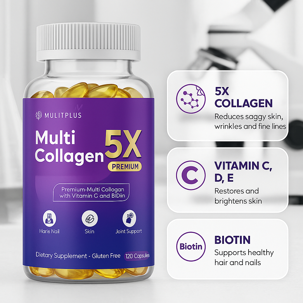 Premium Multi Collagen 5X Premium (120 Capsules) - Ready stock