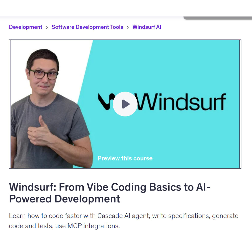 Vibe Coding Video Course- Windsurf: From Vibe Coding Basics To AI-Powered Development| Coding With Ai Coding Video Lesso