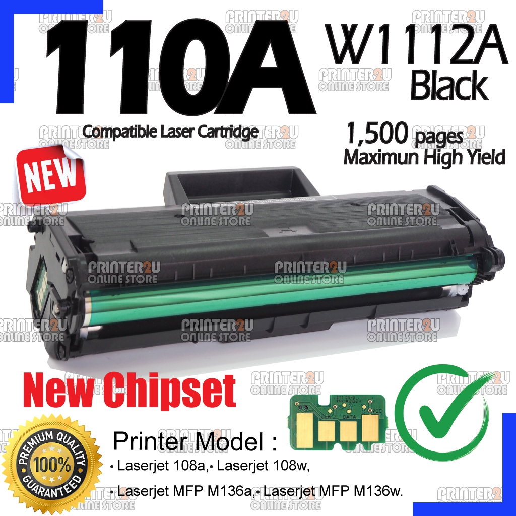 W1112A 110A W1112X 110X W1112XL W1112XXL Compatible Laser Toner For HP Laserjet 108 108A 108w MFP 136 136a 136w Printer
