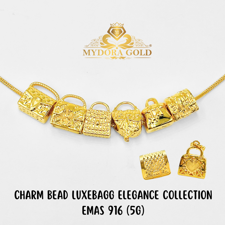 MYDORA Charm Bead LuxeBagg Elegance Collection (5G) l EMAS 916/22K