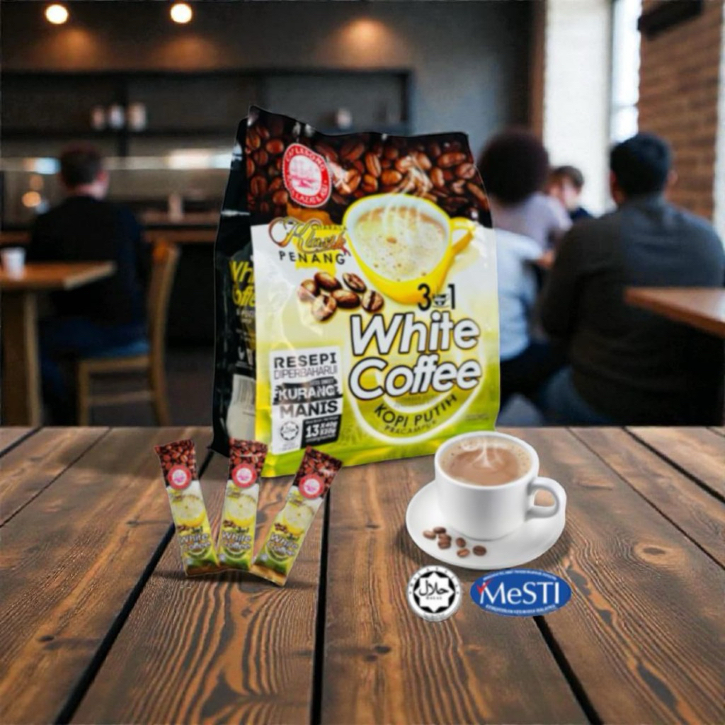 Cap Lesong White Coffee Citarasa Klasik Penang Less Sweet 13stick Ready Stock Halal