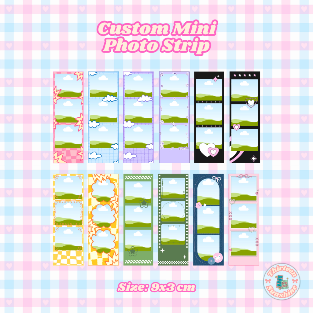 [FAST SHIPPING] Custom Mini Photo Strip for decoration, freebies equipment and collection