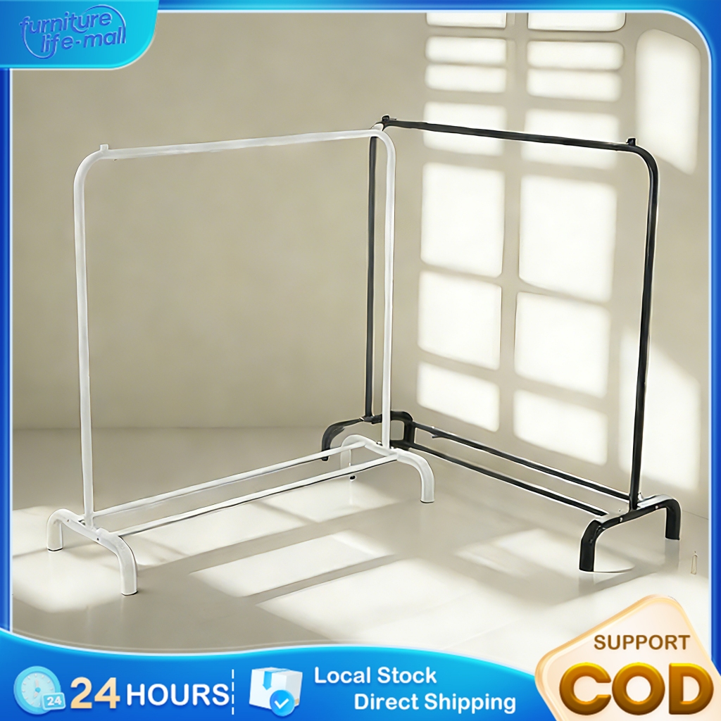 Double Single Pole Strong Steel Structure Laundry Rack Cloth Clothes Rack Hanger Penyangkut Baju Rak Baju ampaian baju衣架